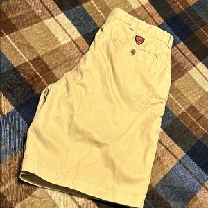 Classic Tan Flat Front Men's Shorts